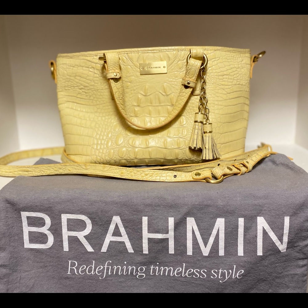 Brahmin yellow bag